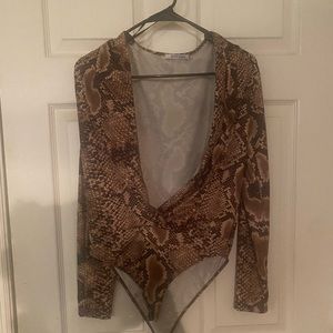 Snakeskin bodysuit